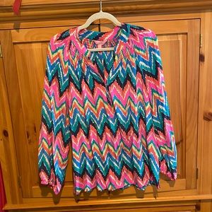 EUC Lilly Pulitzer Elsa blouse size large